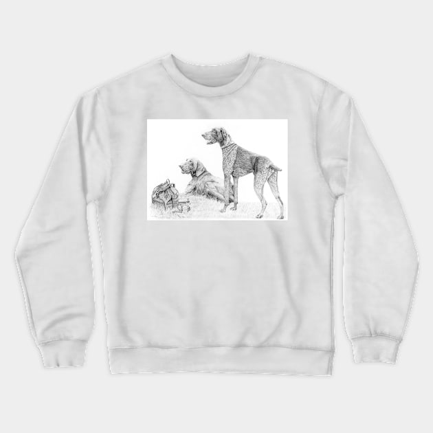 German shorthair pointer - Ready to go Crewneck Sweatshirt by doggyshop